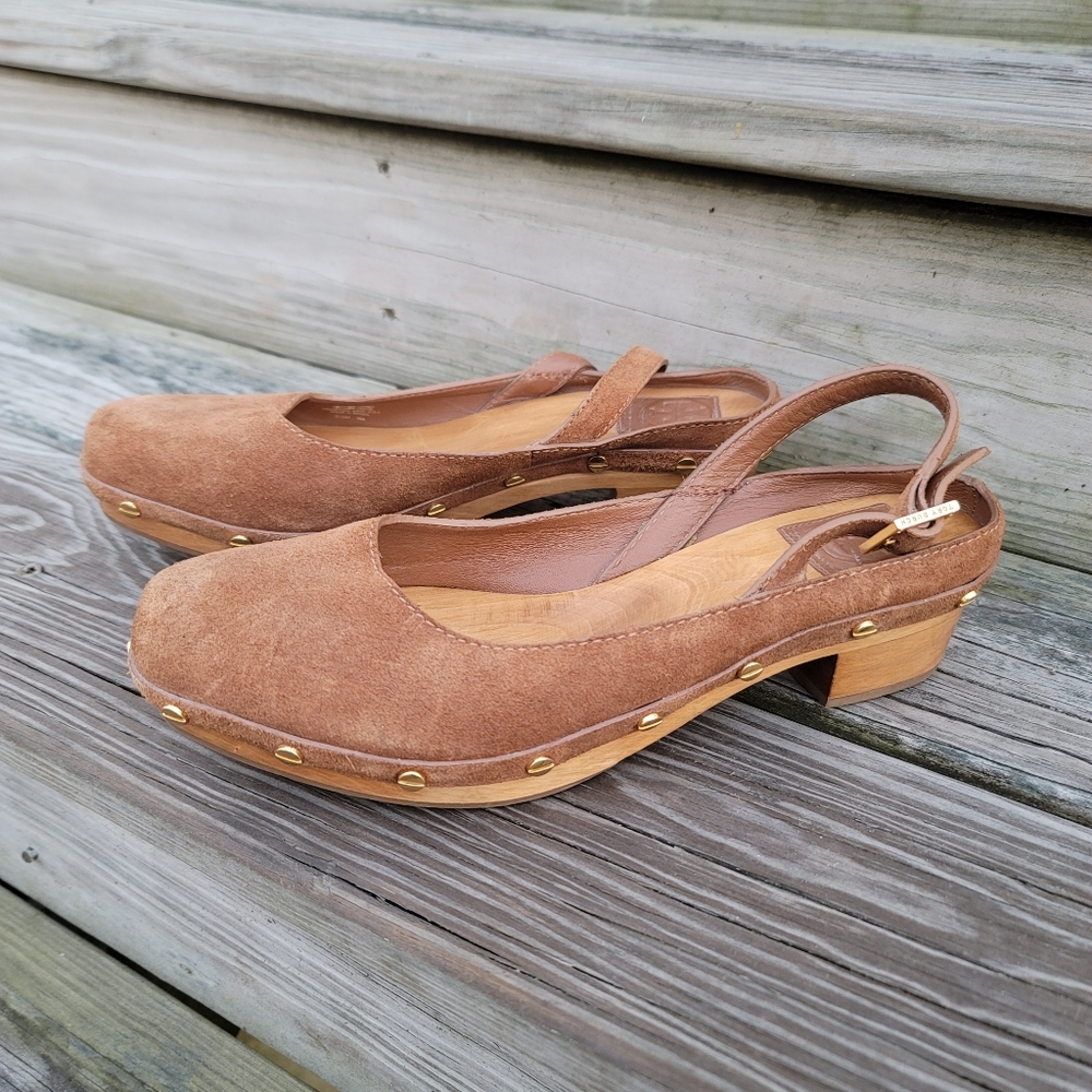 Tory Burch Wooden Clogs Size 9.5